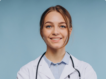 woman doctor wearing lab coat with stethoscope woman doctor wearing lab coat with stethoscope